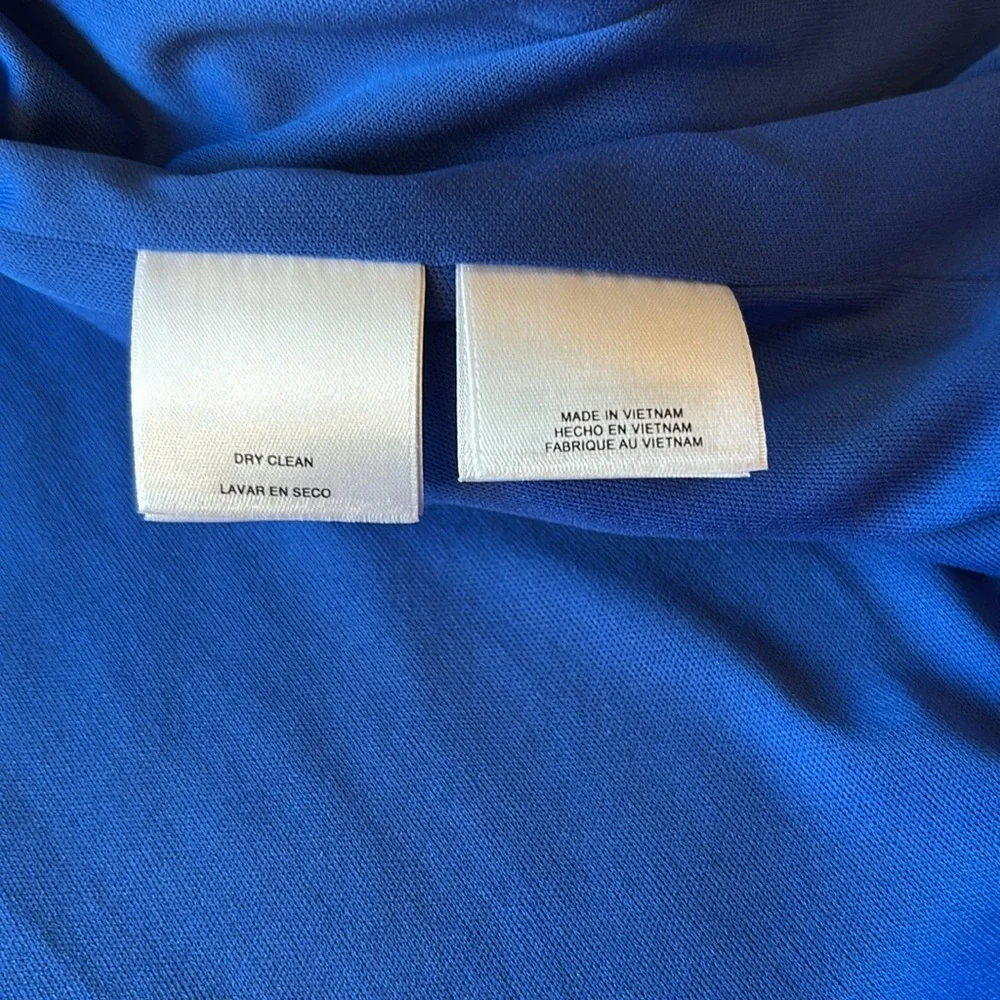 Kasper long modest royal blue, white and black dress jacket - Picture 8 of 10